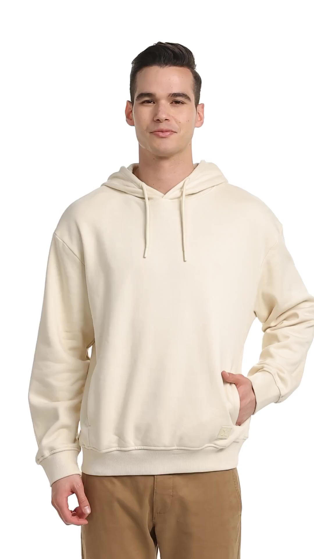 Printed Sleeve Long XSIDE Hoodie POLOKIJI Men’s 8yards Men's Waikiki LC - W5I146Z8-VX8 - Hoodie メンズウェア